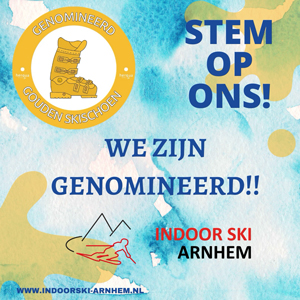 Indoor Ski Arnhem is genomineerd voor de beste indoor skibaan van Nederland en België